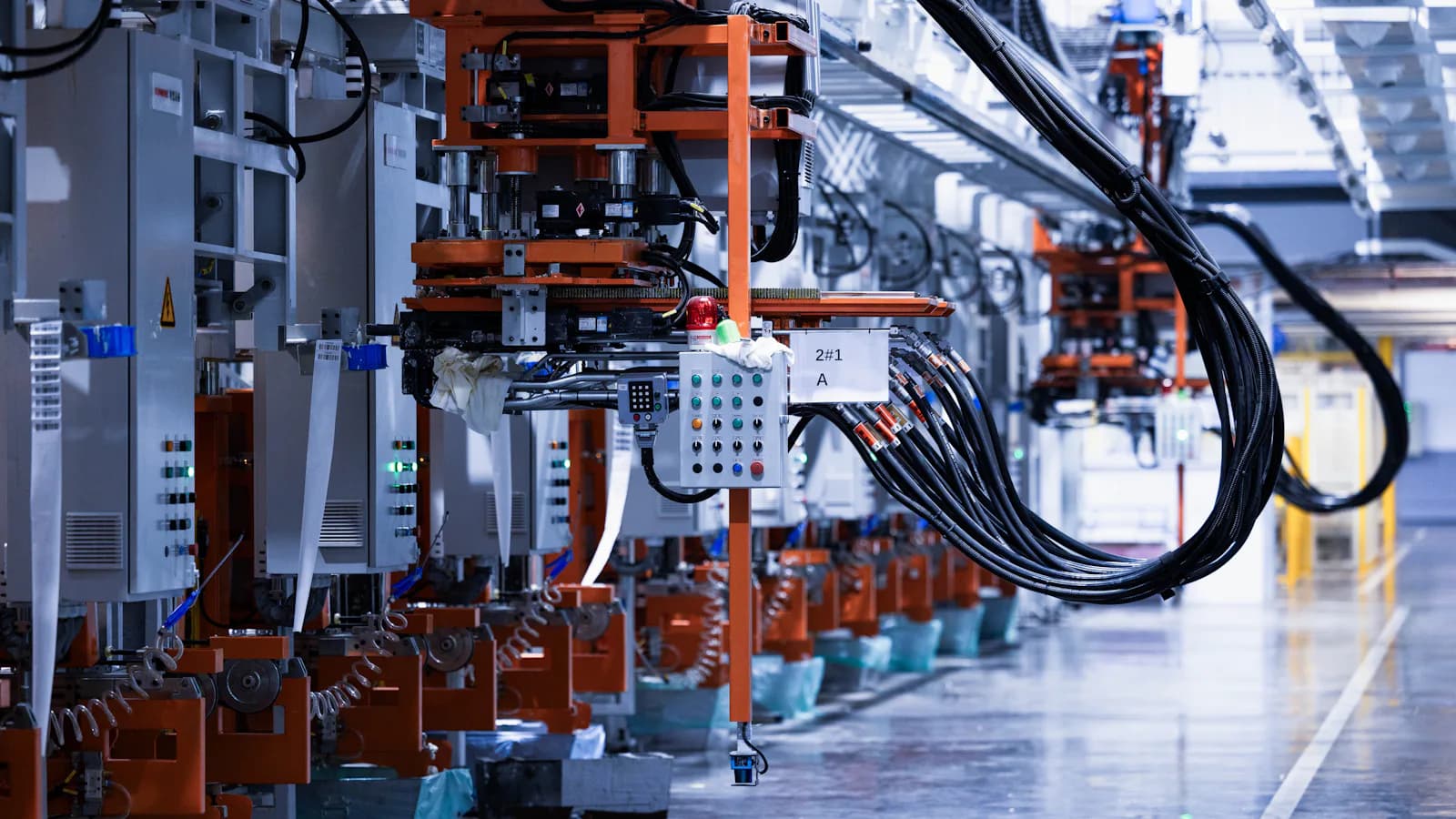 Ligne de production dans une usine